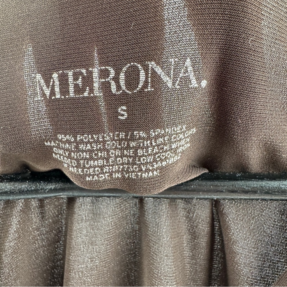 Merona Brown Sheer V-Neck Tank Top Women’s Size Small - Picture 4 of 7